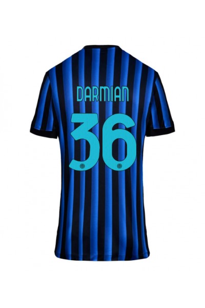 Inter Milan Matteo Darmian #36 Jalkapallovaatteet Naisten Kotipaita 2025-26 Lyhythihainen Inter Milan Matteo Darmian #36 Jalkapallovaatteet Naisten Kotipaita 2025-26 Lyhythihainen
